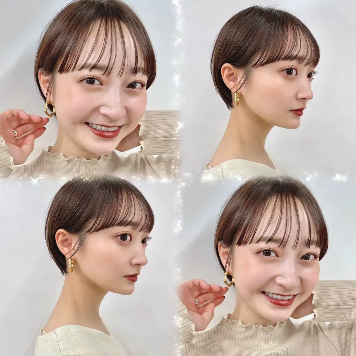 ショート カット ヘアカラー トリートメント 井上 一青 /ショート/ボブのヘアスタイル