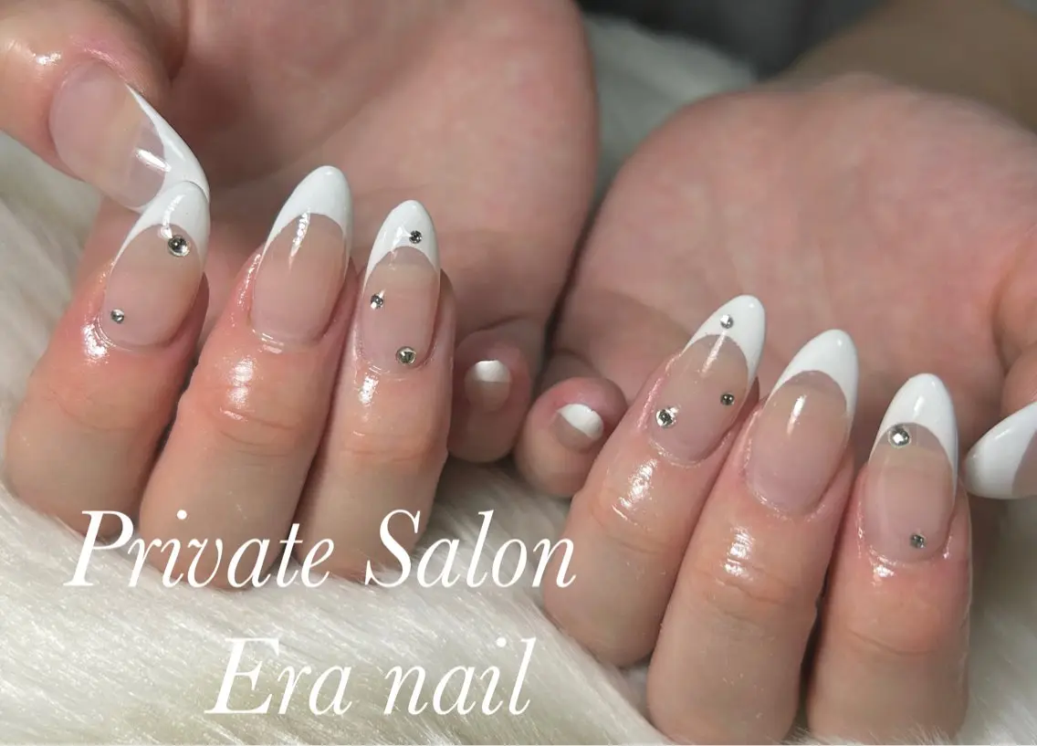 ネイル フレンチネイル スカルプネイル ハンドネイル Era nailのネイルデザイン