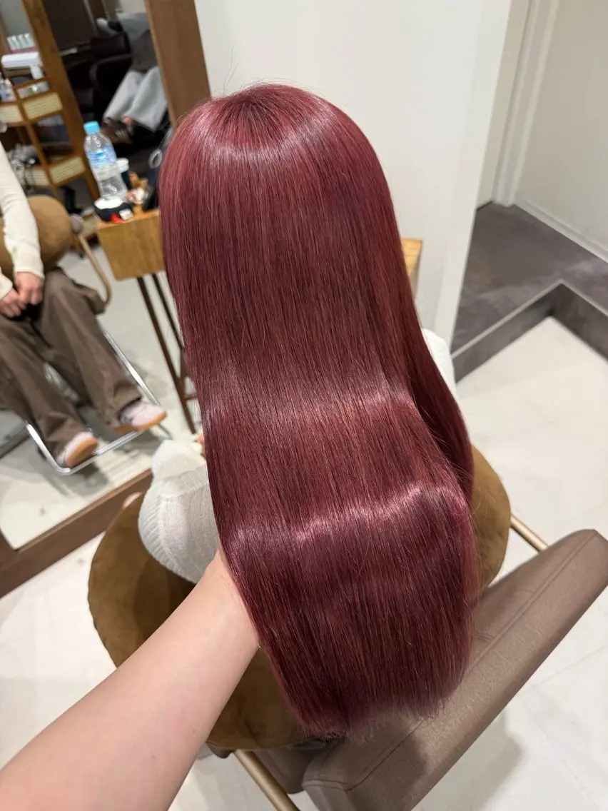 ロング 暖色カラー 韓国系 🇰🇷はるか🩷のヘアスタイル