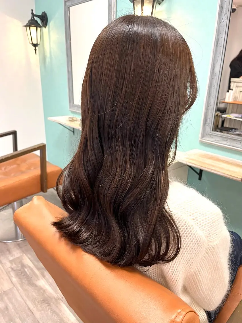 ロング カット ヘアカラー 顔周りレイヤー 髪質改善 / AYUのヘアスタイル