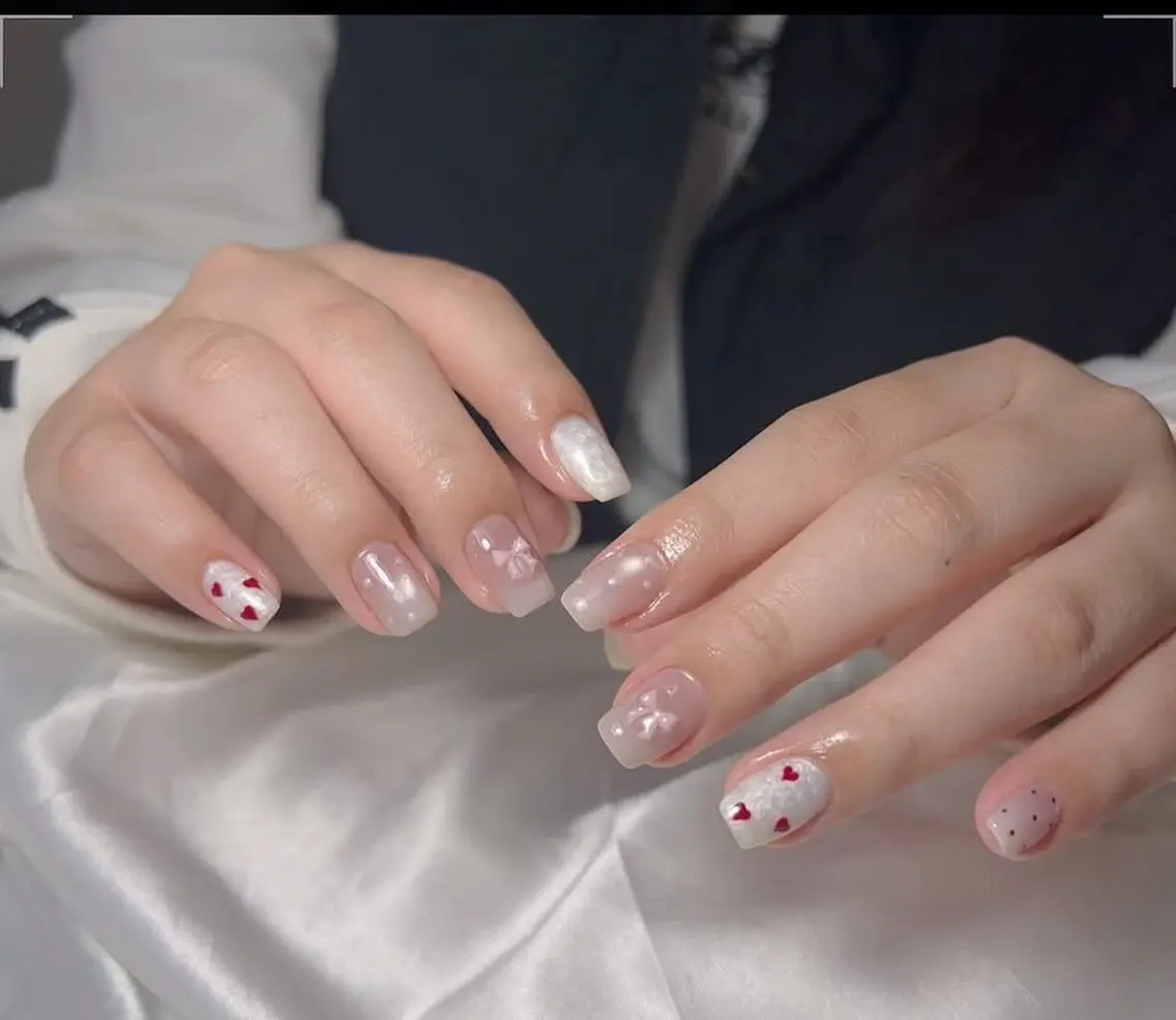 ネイル チークネイル フットネイル フレンチネイル グラデーション 韓国ネイル YUKI NAILのネイルデザイン