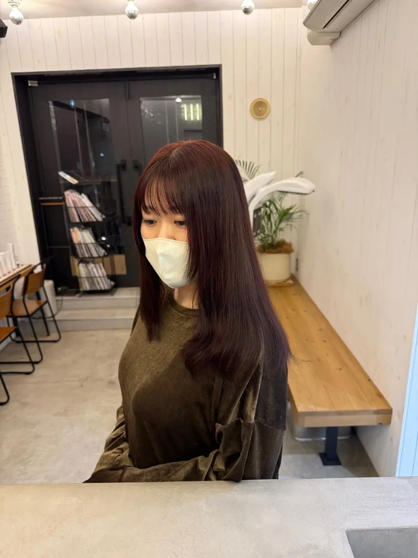 ロング ヘアカラー トリートメント イシヅキアイカ🐱 カラーモデル募集中のヘアスタイル