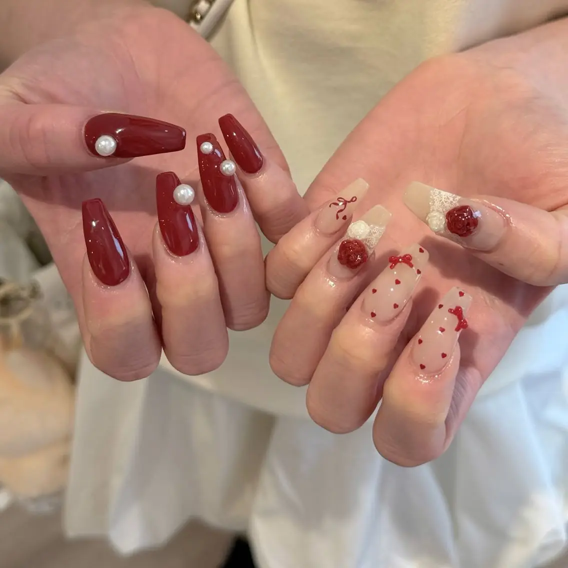 ネイル キラキラネイル シンプルネイル 春ネイル ワンホンネイル 冬ネイル ハンドネイル SORA Nailのネイルデザイン