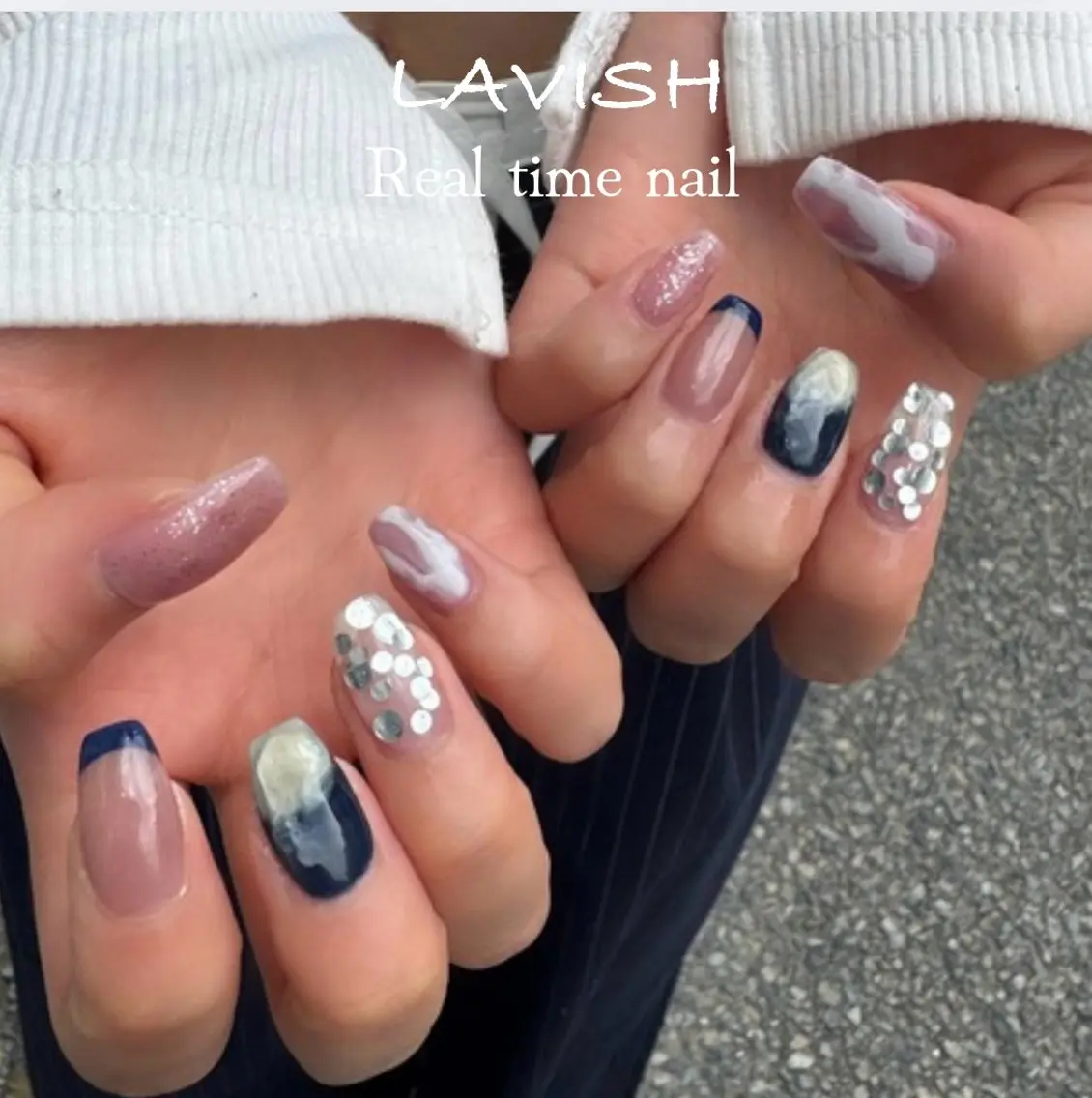 ネイル LAVISH 大和店 emi・:*+のネイルデザイン