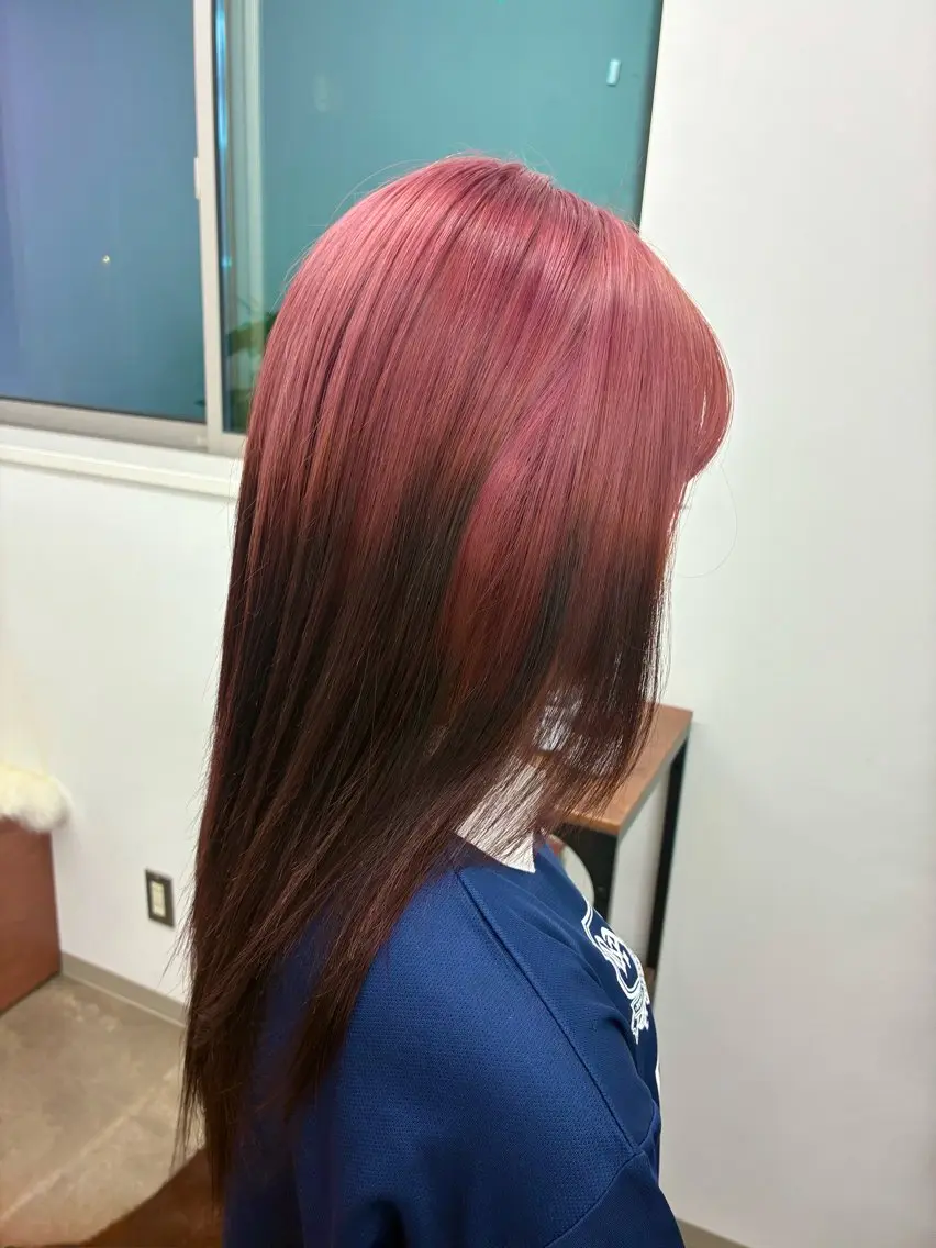 ロング ヘアカラー ENV船橋 櫻井ちののヘアスタイル