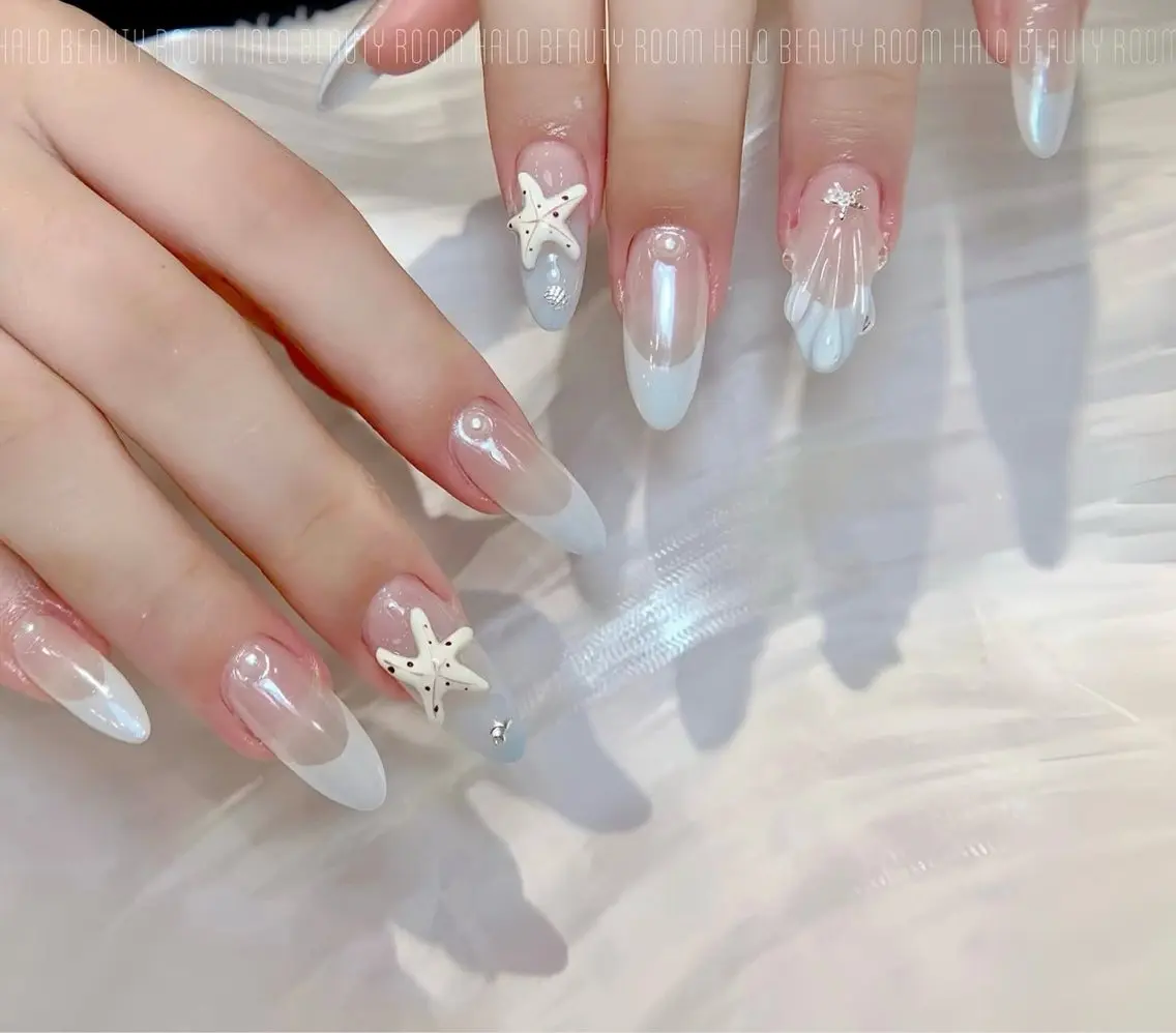 ネイル 韓国ネイル 持ち込み ニュアンスネイル ネイルチップ ハンドネイル TABI ANA.CHUOのネイルデザイン