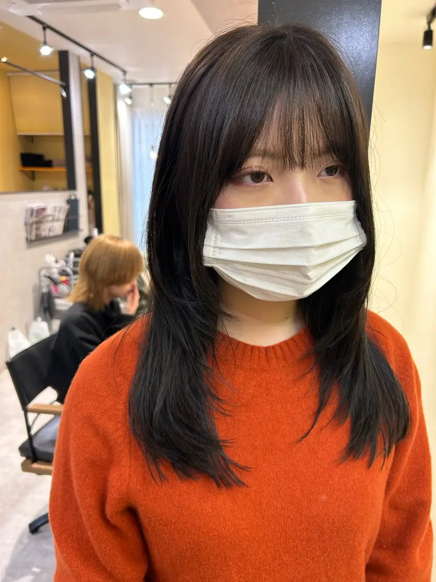 ロング カラー レイヤーカット hubhair レイヤー/透明感のヘアスタイル