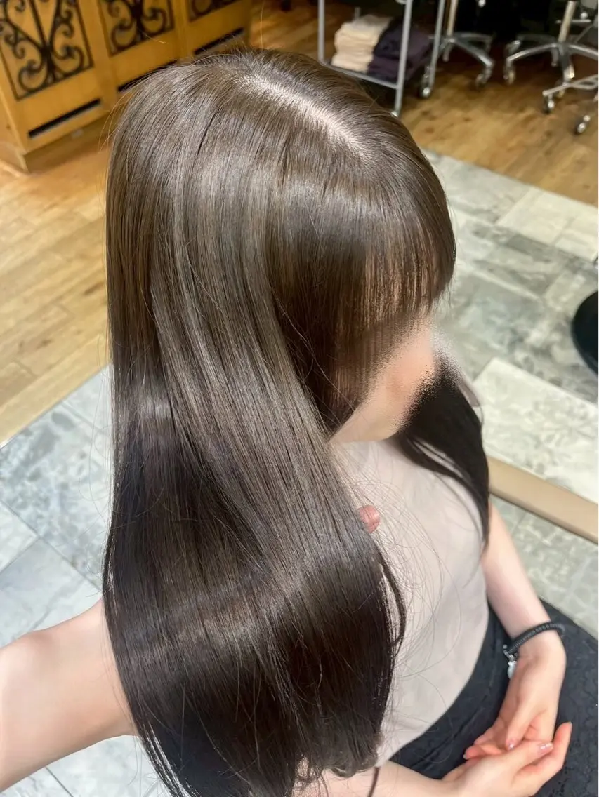 カラー ブリーチ ハイトーンカラー ブリーチなしカラー ヘアカラー アレンジ/艶カラー 銀座🌼さきえのヘアスタイル