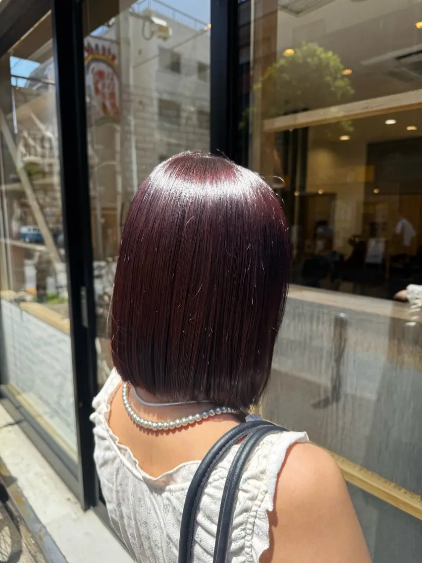 カラー ブラウンカラー ピンクカラー ナチュラルうる艶 カラーミル🌙のヘアスタイル