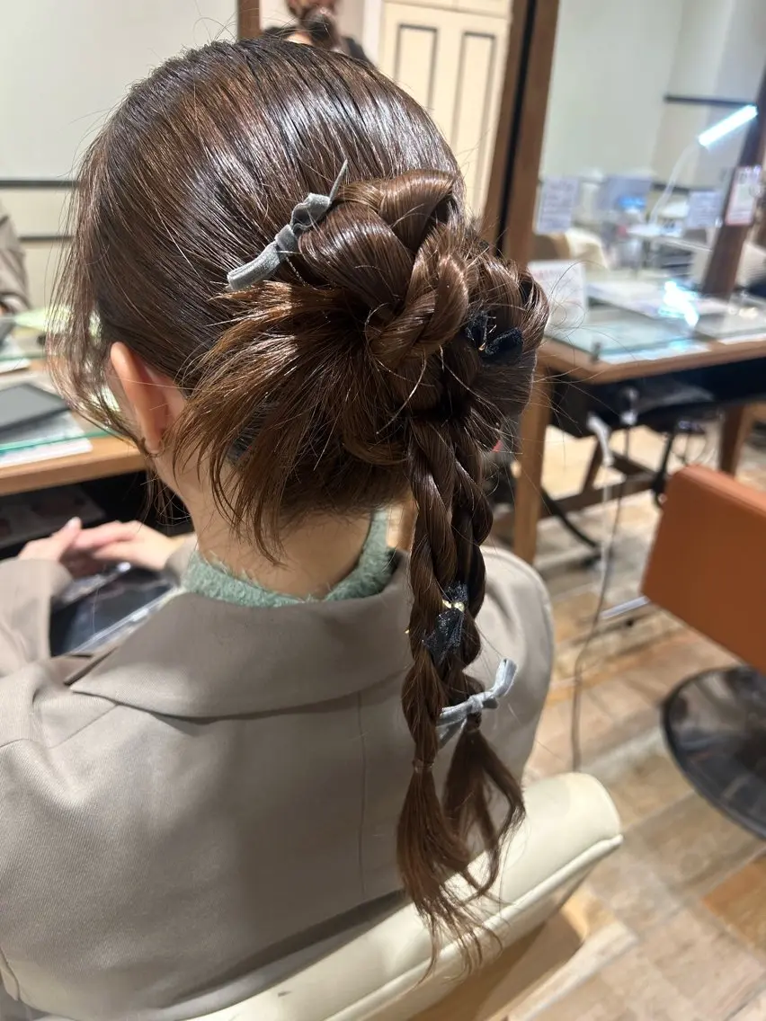 ヘアアレンジ ヘアセット 須藤 向日葵のヘアスタイル
