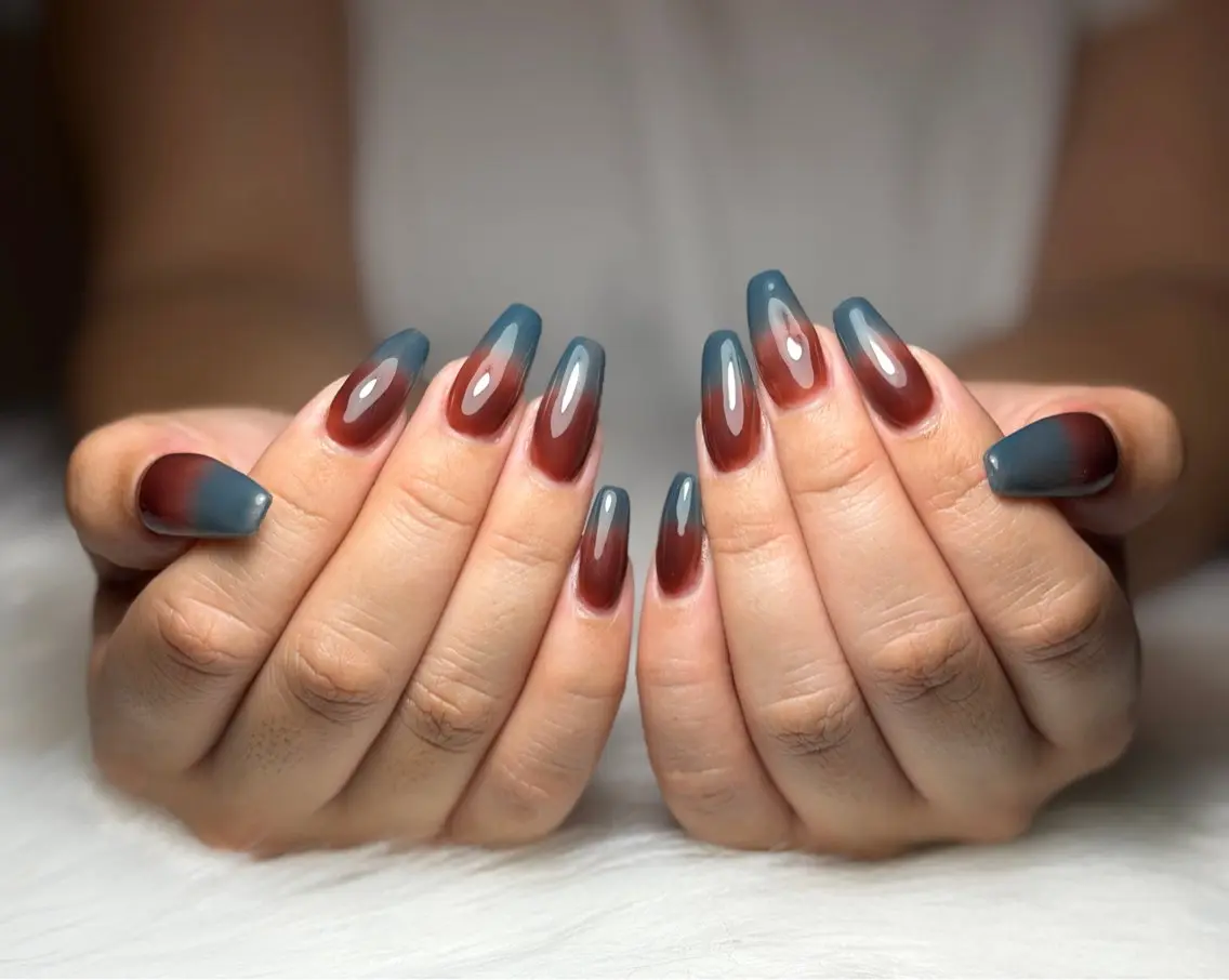 ネイル 長さ出し 韓国ネイル マグネットネイル ミラーネイル 持ち込み ハンドネイル Nail Salon An 渋谷店のネイルデザイン