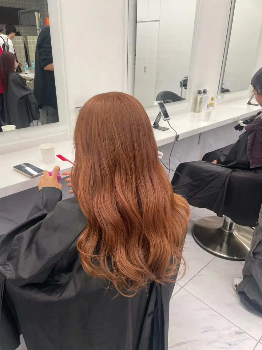 ロング カラー ヘアアレンジ ヘアカラー トリートメント ヘアセット 💗横浜美容室 💗HARUNAのヘアスタイル