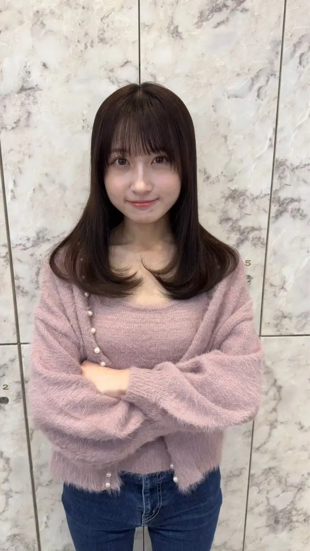 セミロング 髪質改善/縮毛矯正 /レイヤー/宮崎直弥のヘアスタイル