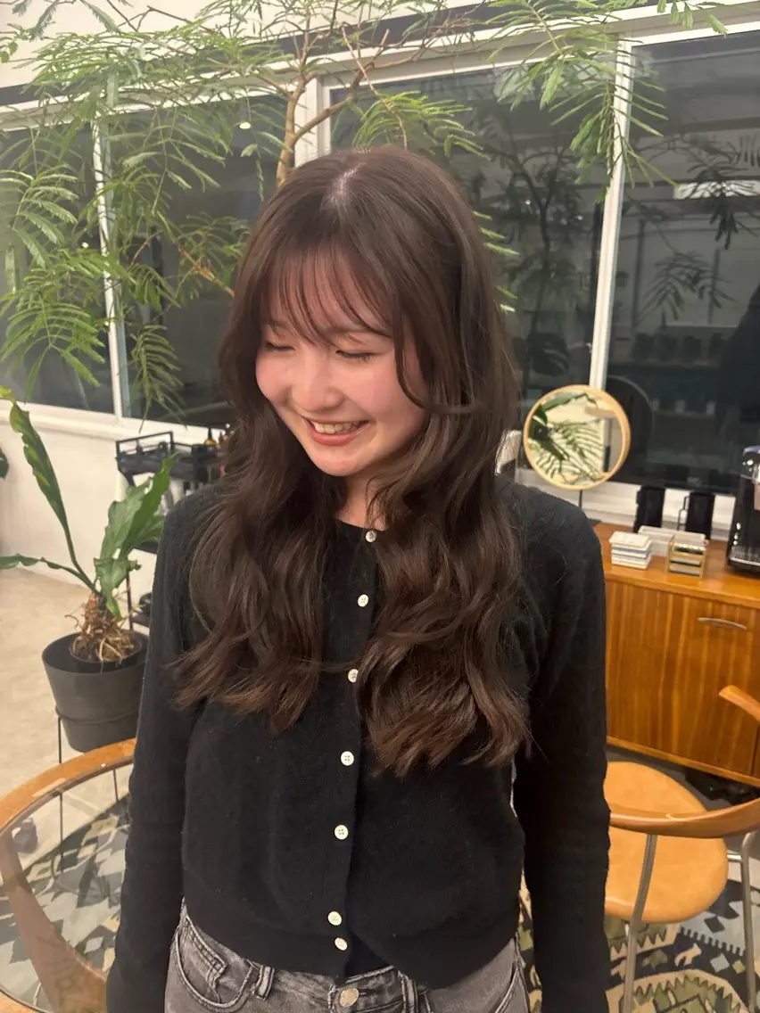 カラー ブリーチ グレージュ オリーブグレージュ オリーブグレー sora ★★彡のヘアスタイル