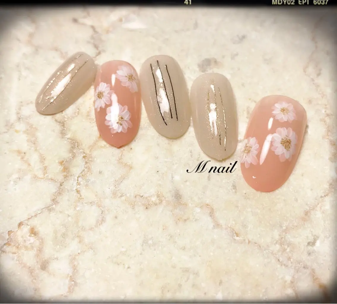 ネイル 春ネイル M nail 市原市ちはら台のネイルデザイン