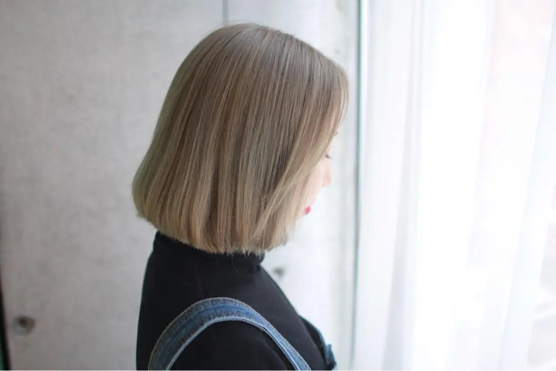 ミディアム カラー 堺 鳳 ママ美容師 yukariのヘアスタイル