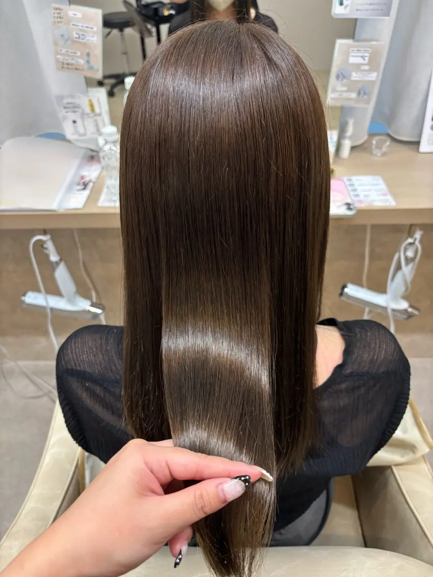 ロング カラー カット ヘアカラー ボブ/顔周りレイヤー 🎀momoka🎀のヘアスタイル