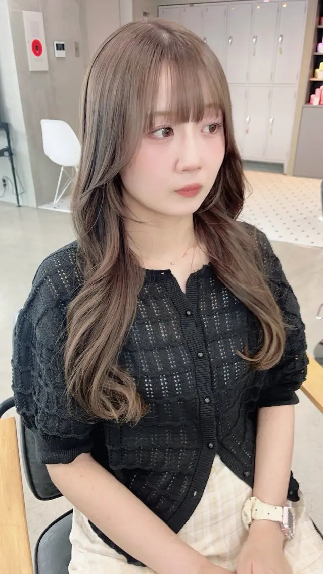 ロング カット ヘアカラー トリートメント 大友 正晴のヘアスタイル