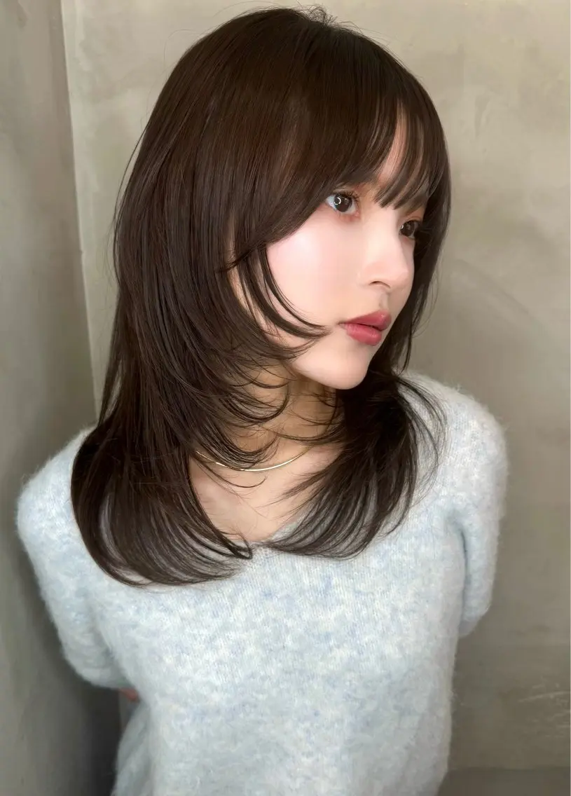 セミロング 🩵レイヤー/ショー ト/🫧harukaのヘアスタイル