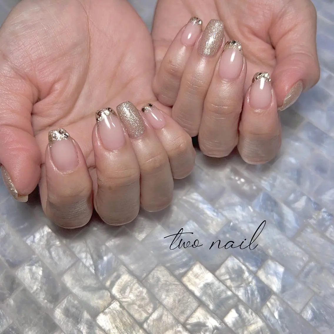 ネイル アートネイル フットネイル ハート ニュアンスネイル オフィスネイル ハンドネイル two nailのネイルデザイン