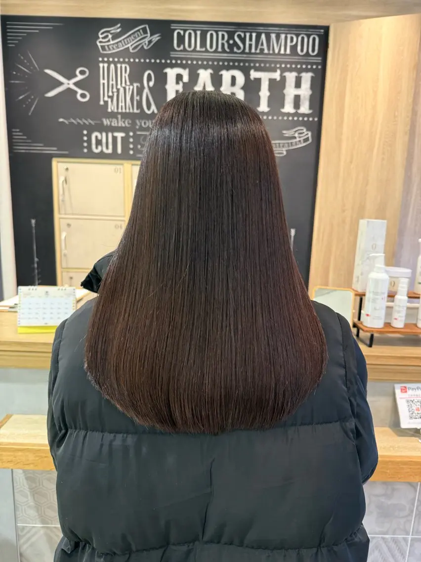 ロング カット ヘアカラー トリートメント 🩰 柔らかいカラー tomomi🌛のヘアスタイル