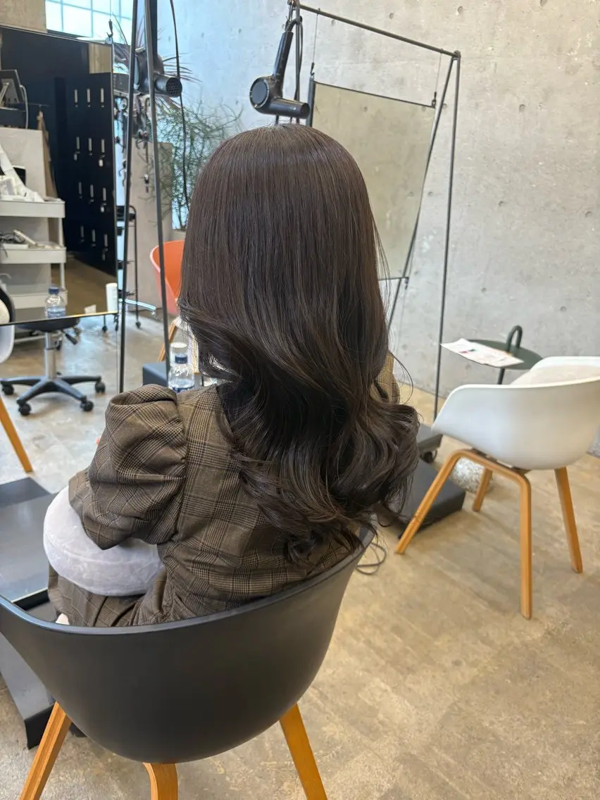ロング カラー ヘアカラー トリートメント 顔周りだけで垢抜ける レイヤー/小池　祐のヘアスタイル