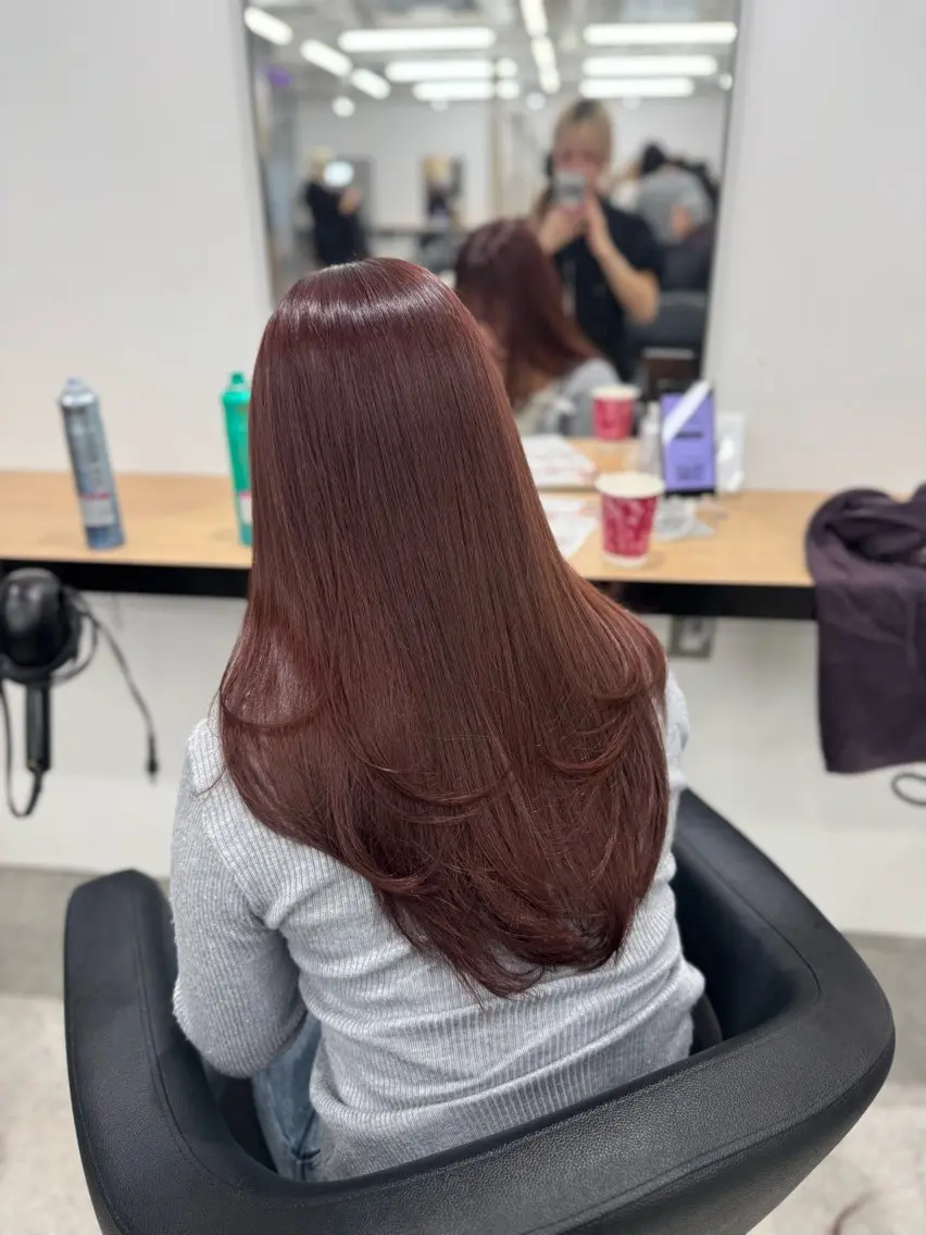 ミディアム カラー ヘアアレンジ ヘアカラー トリートメント 🤍淡色ピンク&ラベ ンダーYUKI🤍のヘアスタイル