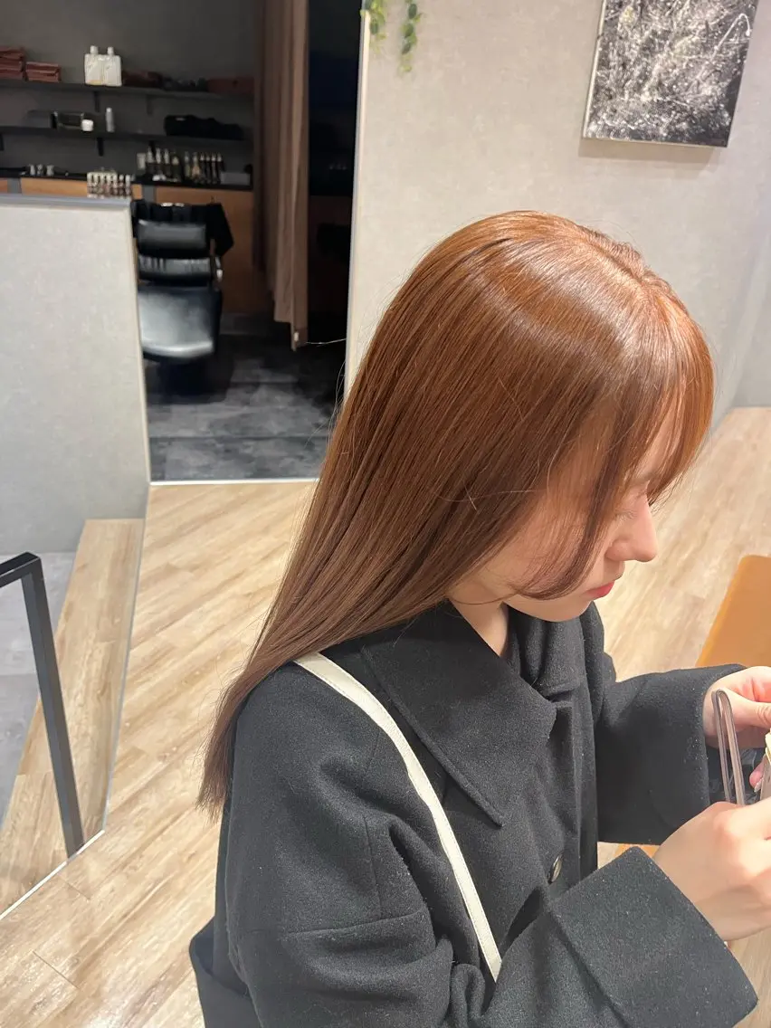 ロング カット ヘアカラー トリートメント ナチュラル*艶* 蒲生四丁目*山保美月のヘアスタイル