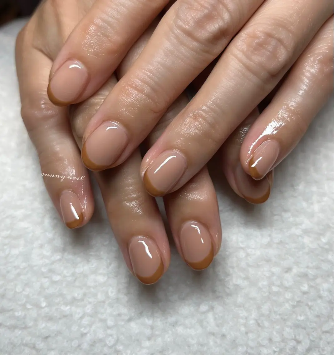 ネイル フレンチネイル ジェルネイル パラジェル sunny nailのネイルデザイン
