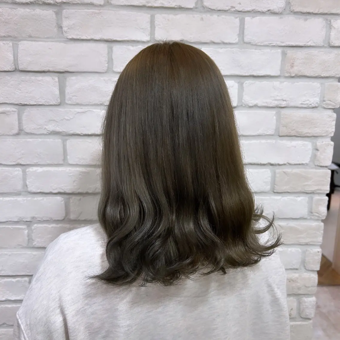 セミロング カラー 韓国ヘア🧸髪質改善 🧸きくちみさきのヘアスタイル