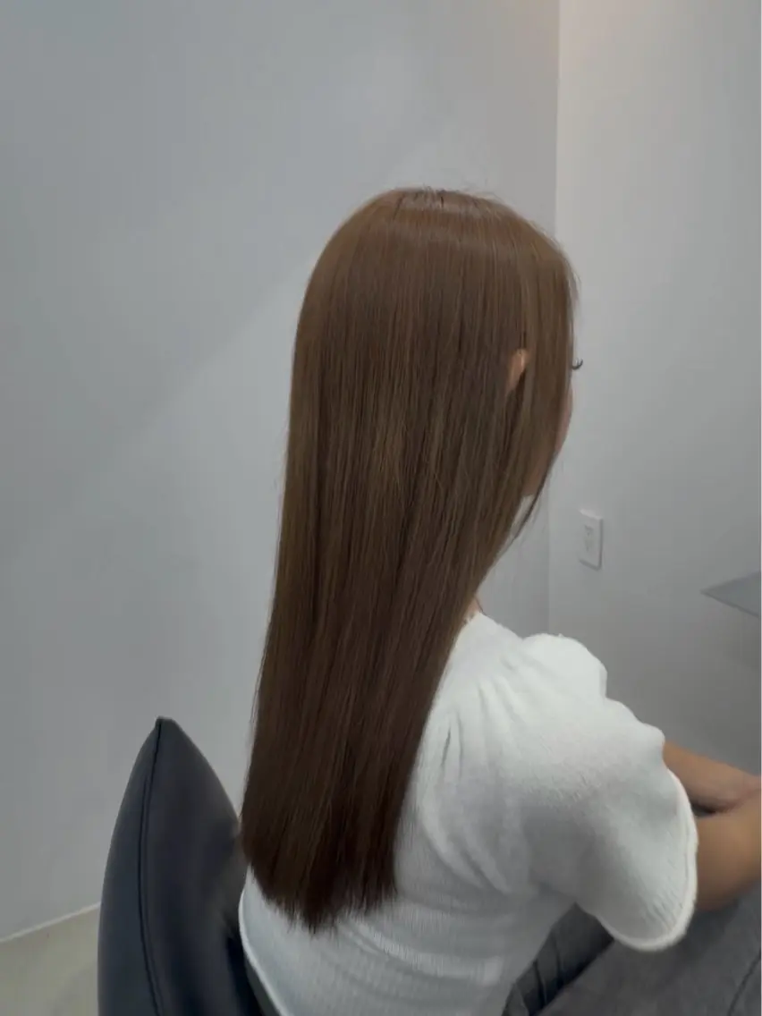 ロング ヘアカラー トリートメント 住田 心美のヘアスタイル