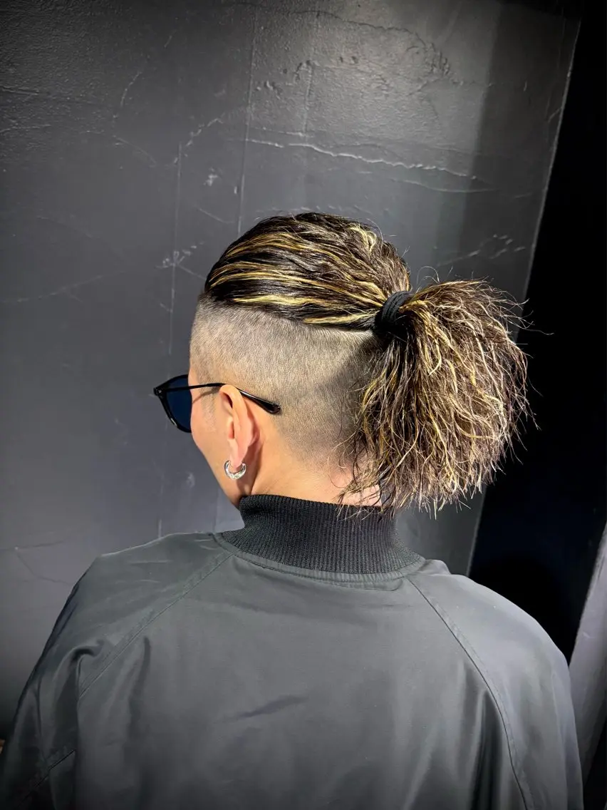 メンズ カット パーマ トリートメント ヘアセット メンズパーマ/難波/ 心斎橋　室園亮佑のヘアスタイル