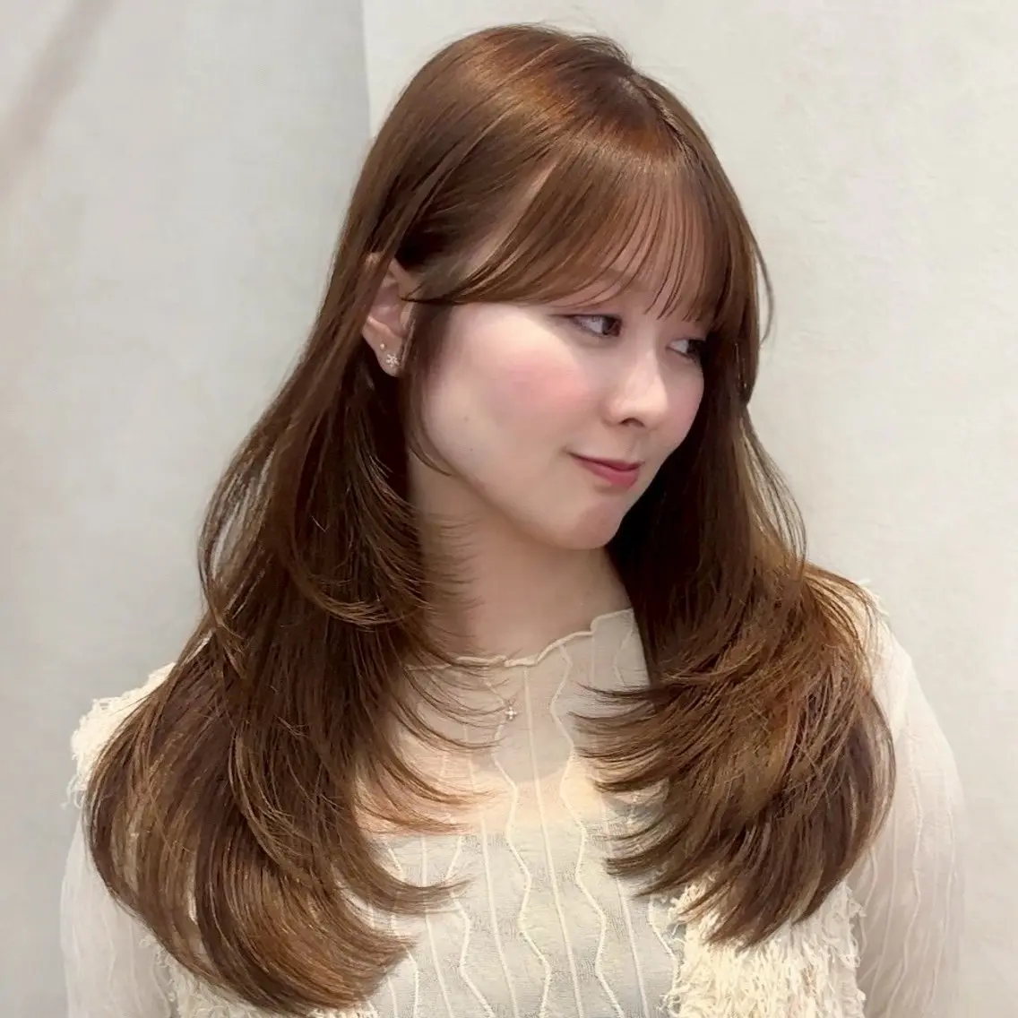 ロング 韓国レイヤー/ 顔周り/ひろとのヘアスタイル