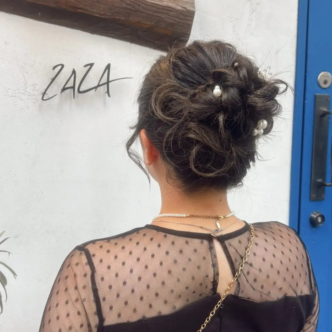 ミディアム ヘアアレンジ ヘアセット ZAZA KANNA🌺のヘアスタイル