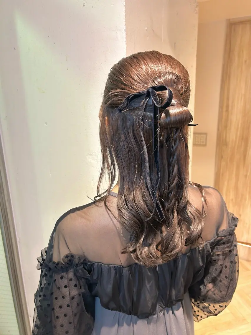 【土日祝限定】✩°。⋆💎ヘアセット、ヘアアレンジ/結婚式/お呼ばれ/デートなど💎⋆。°✩早朝、ペアOK🙆🏻♀️の写真