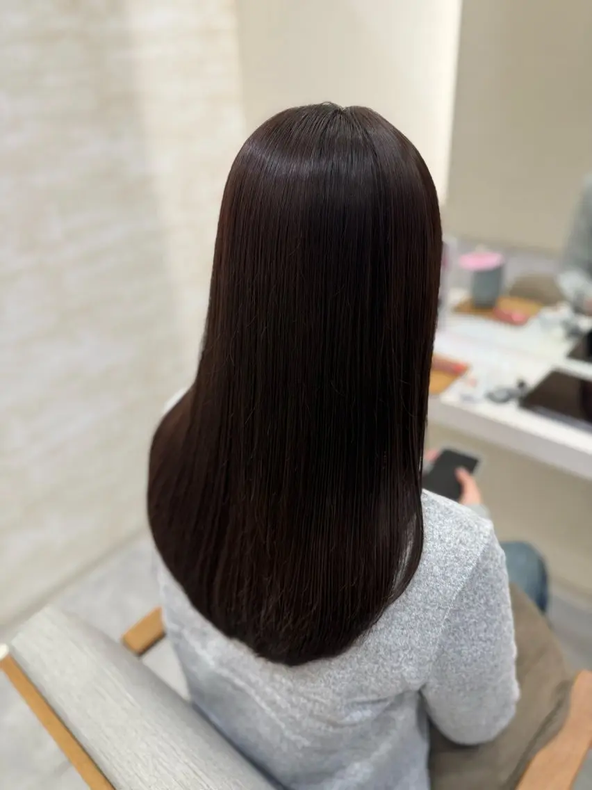 ロング カラー カット ヘアカラー トリートメント 髪質改善&艶感カラー 🪄岡井美結のヘアスタイル