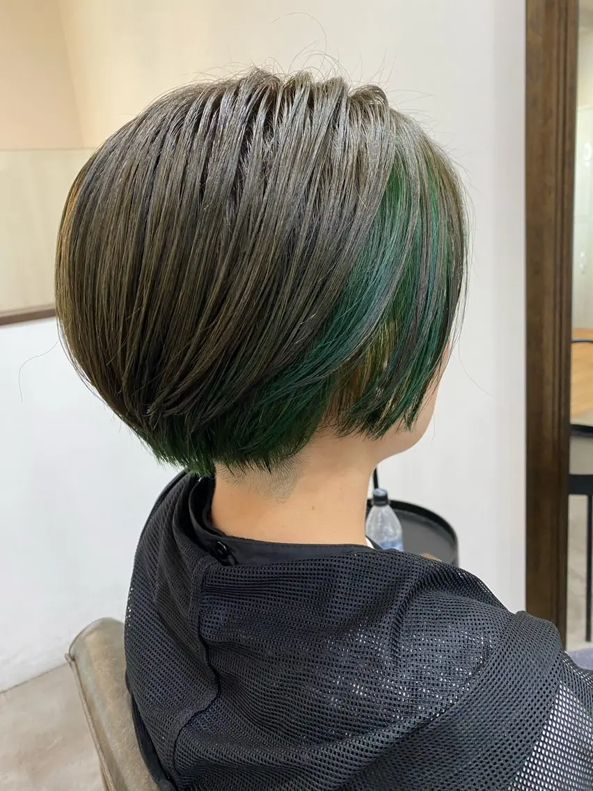 ショート カラー ヘアカラー APPEL hair /岡山のヘアスタイル