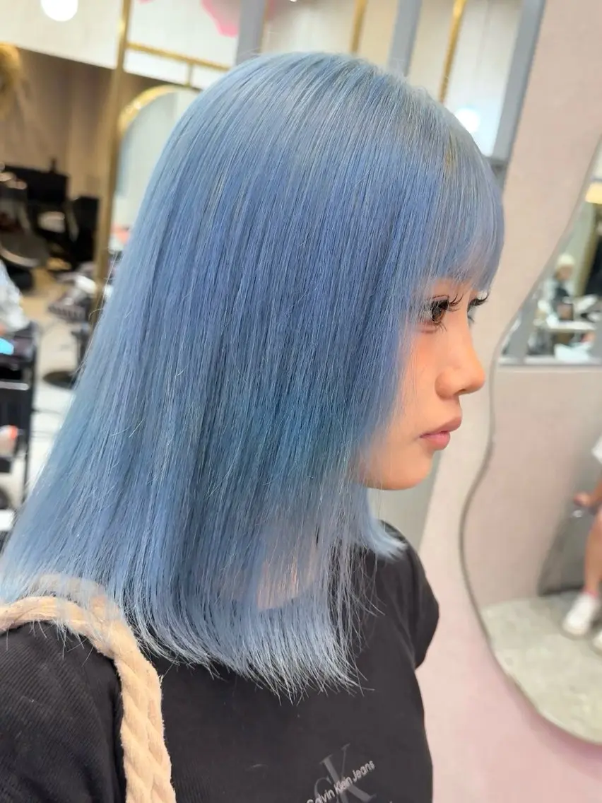 ミディアム カラー ヘアカラー トリートメント ヘッドスパ ヘアセット レイヤーダブルカラー KYONのヘアスタイル