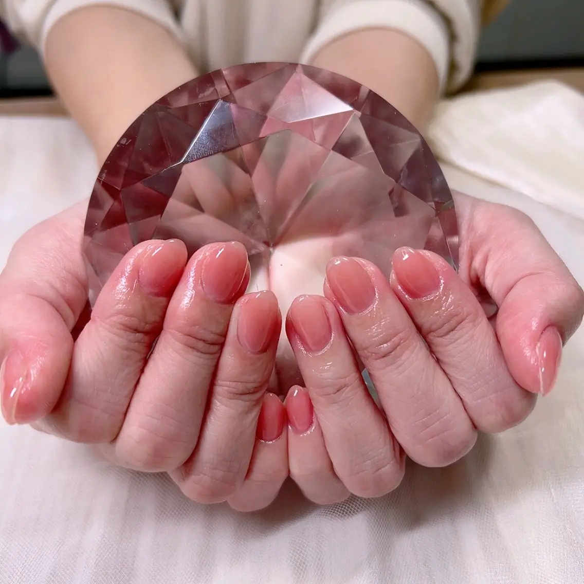 ネイル オフィスネイル ワンカラーネイル シンプルネイル Cute Tips nailのネイルデザイン
