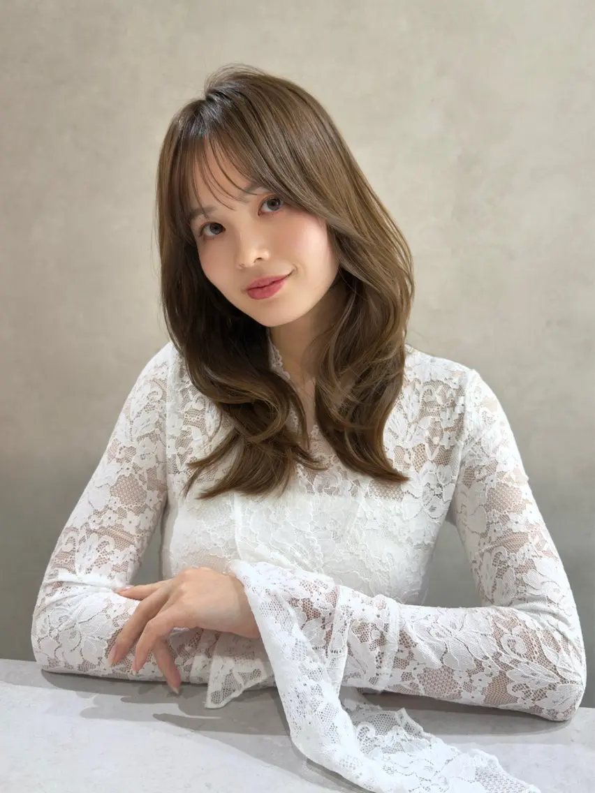 セミロング ✨レイヤー・ブリーチ なしダブル特化✨のヘアスタイル