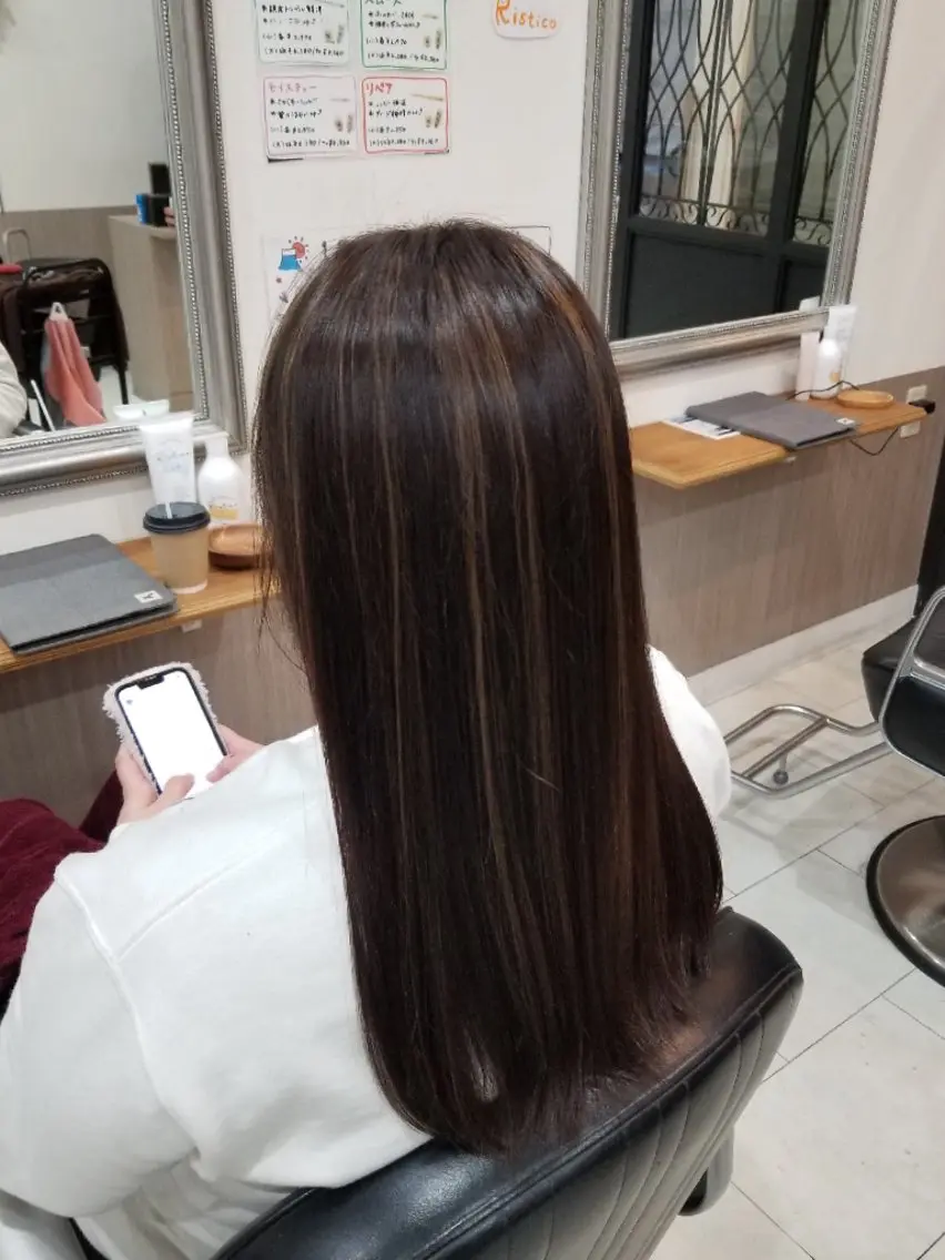 カラー ヘアカラー 暖色🍎透明感カラー 🩵小林かりんのヘアスタイル