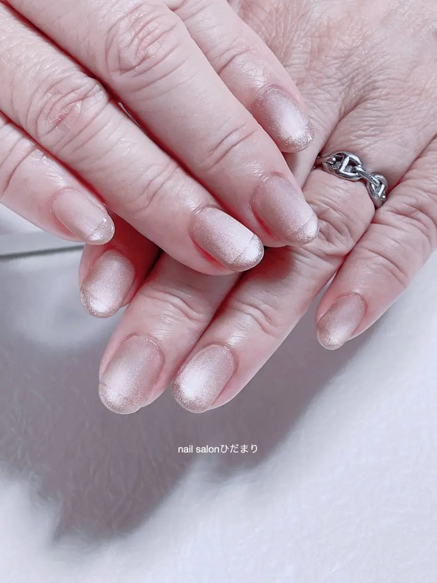 ネイル マグネットネイル マットネイル ハンドネイル NailSalon ひだまりのネイルデザイン