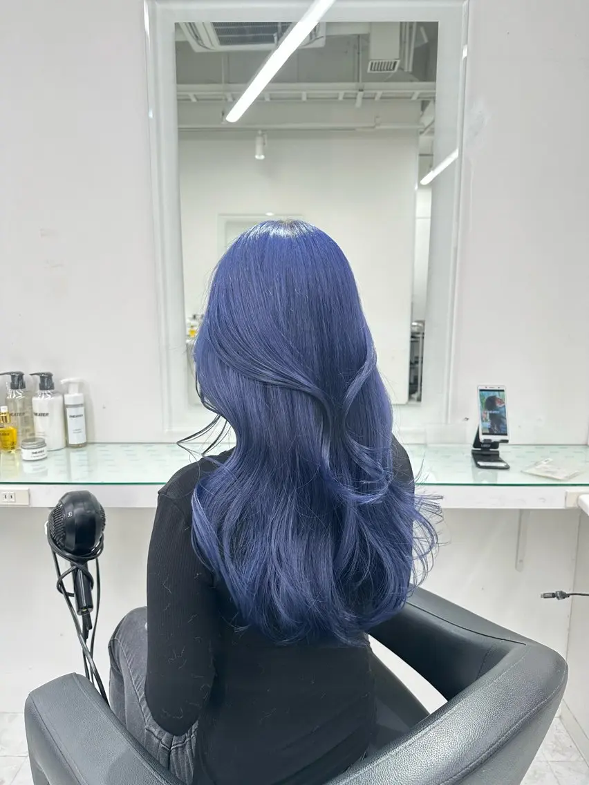 ロング カラー ヘアカラー トリートメント ヘッドスパ ヘアセット ❄最強かわいいカラー ❄️MINA❄️のヘアスタイル