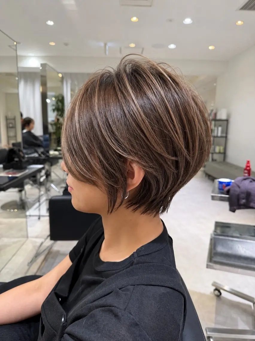ショート カラー カット ヘアカラー トリートメント ショート特化/ 似合わせ MARIAのヘアスタイル