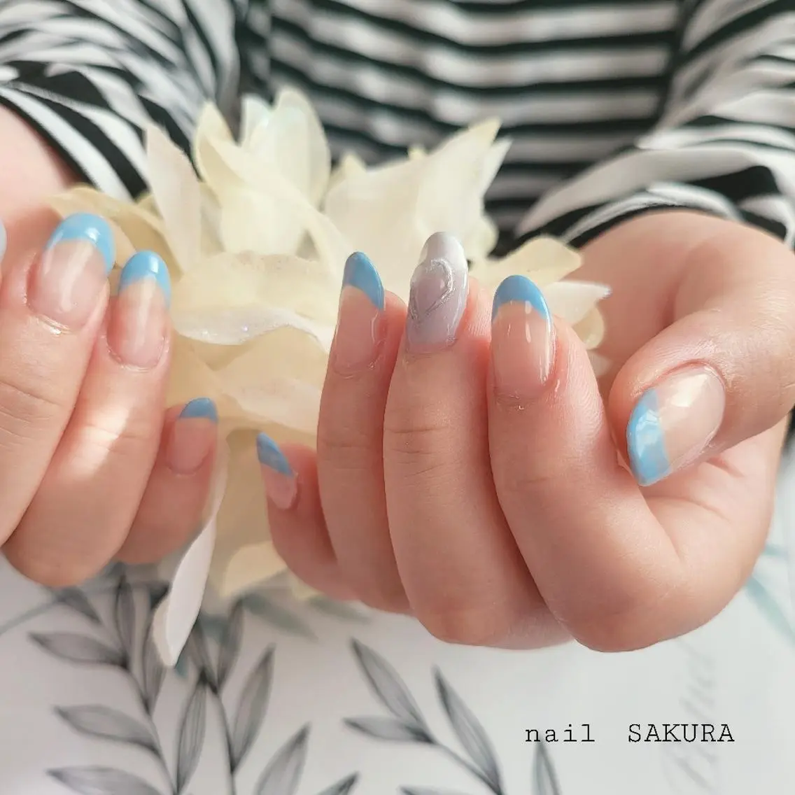 ネイル アートネイル シンプルネイル nailSAKURA さとうゆきえのネイルデザイン