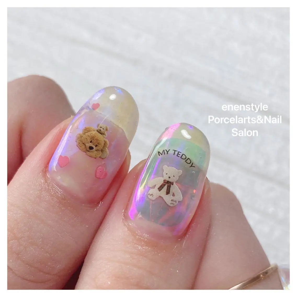 ミディアム ネイル 🐾enen style 🐾のネイルデザイン