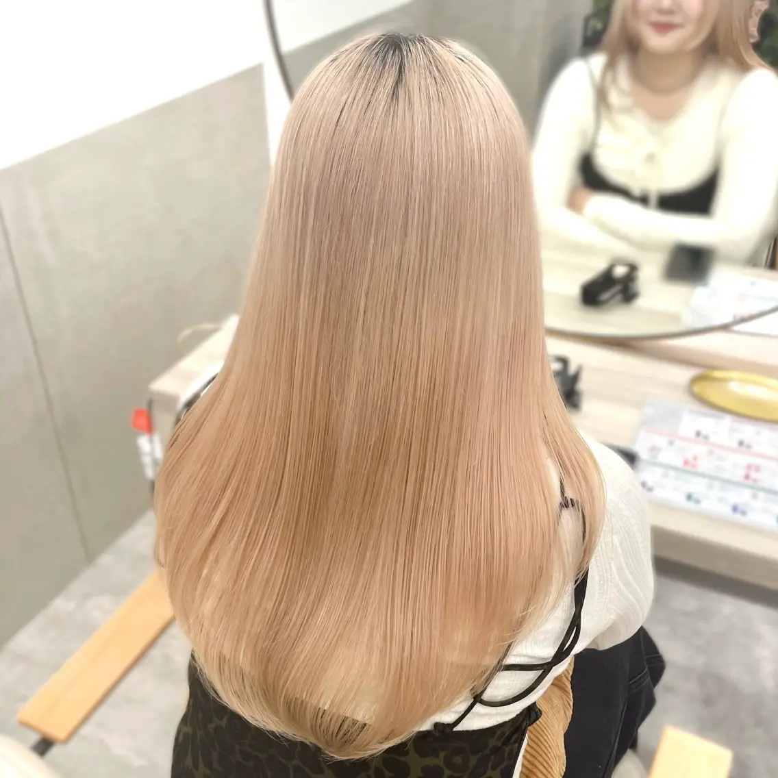ロング 早田 華のヘアスタイル
