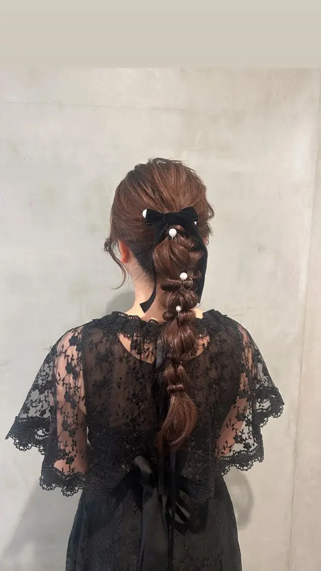 ロング ヘアアレンジ ヘアセット タナカ カナ🫧のヘアスタイル