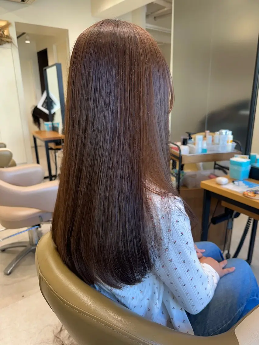 ロング カット ヘアカラー 透明感カラー レイヤー/AIKAのヘアスタイル