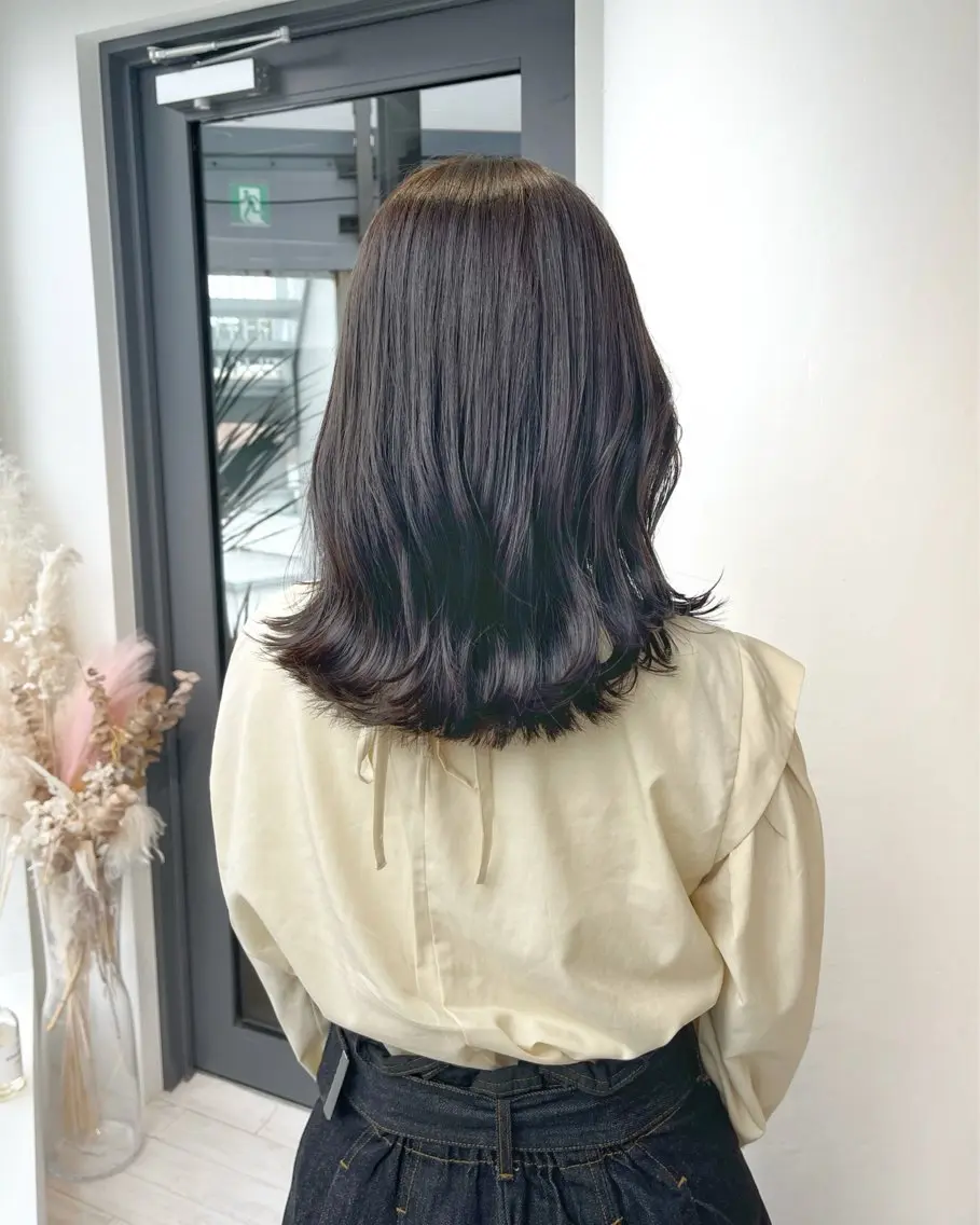 ミディアム くびれヘア ボブ/レイヤー/ 茉莉花のヘアスタイル